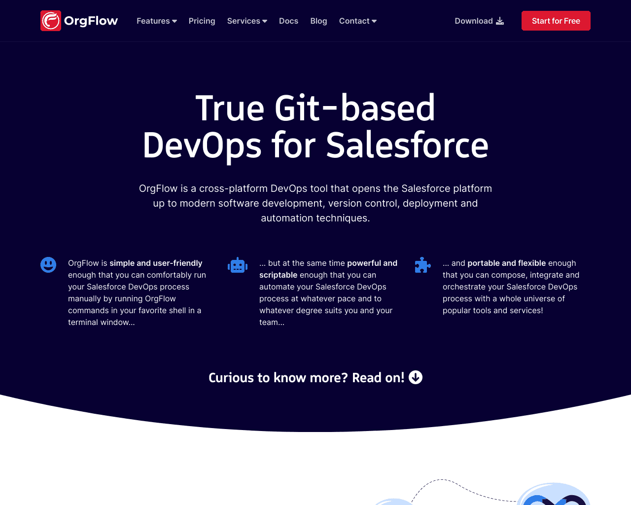 OrgFlow GmbH company homepage snapshot
