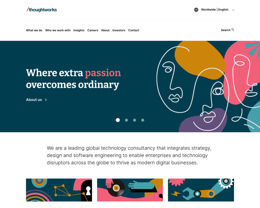 ThoughtWorks company homepage snapshot