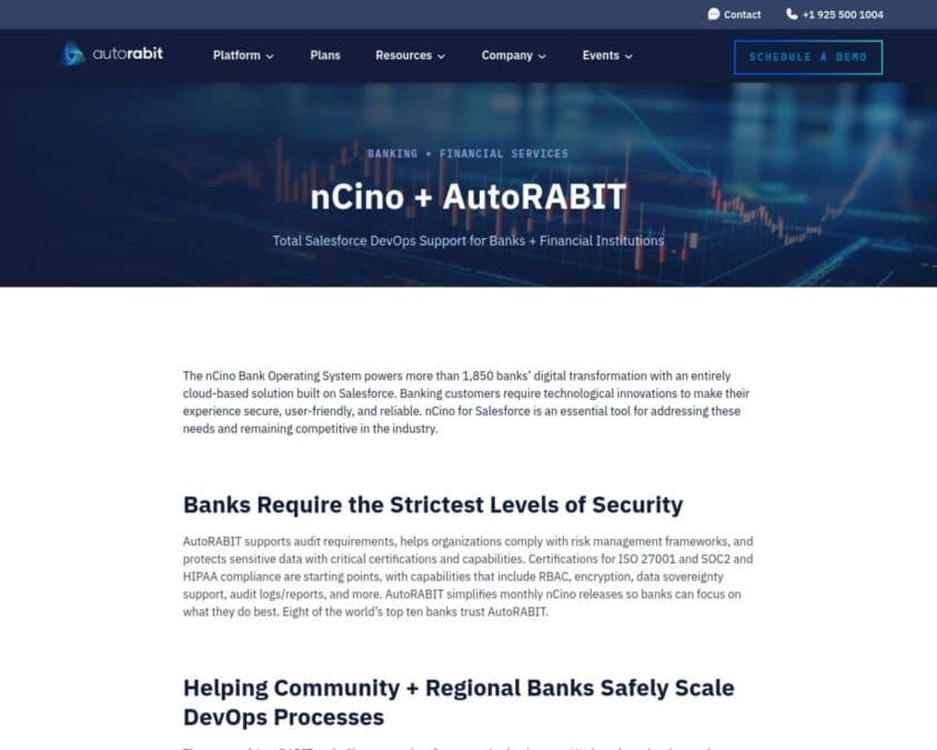 AutoRABIT Industry Solutions Home Page