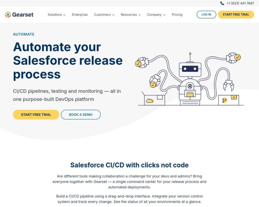 Gearset Automate Home Page