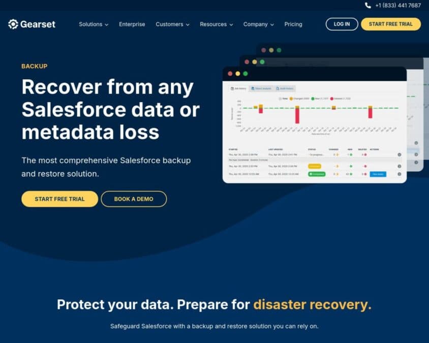 Gearset Backup Home Page