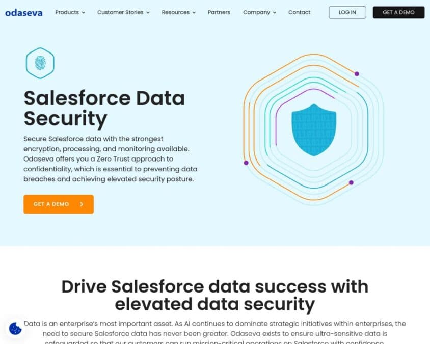 Odaseva Data Security Home Page
