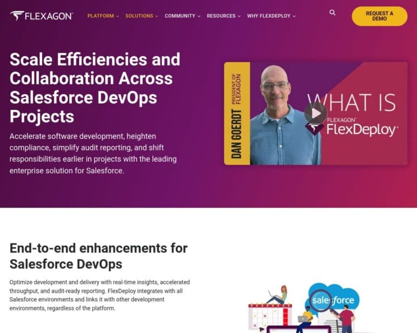 FlexDeploy for Salesforce Home Page