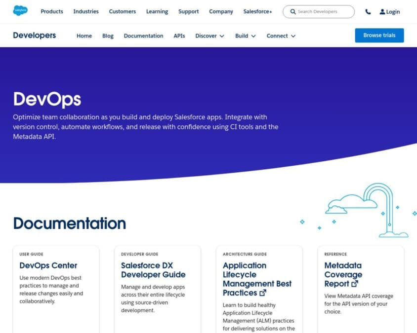 Salesforce Devops Center Home Page