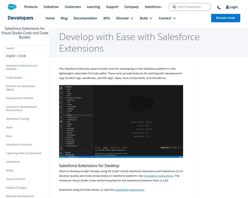 Salesforce Extensions for Visual Studio Code Home Page