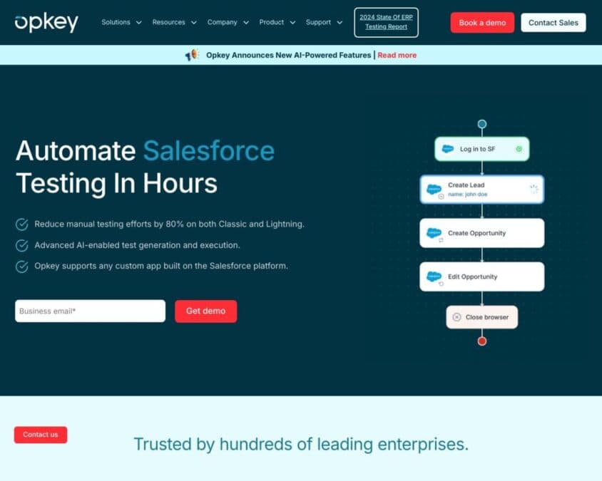 Opkey for Salesforce cover image