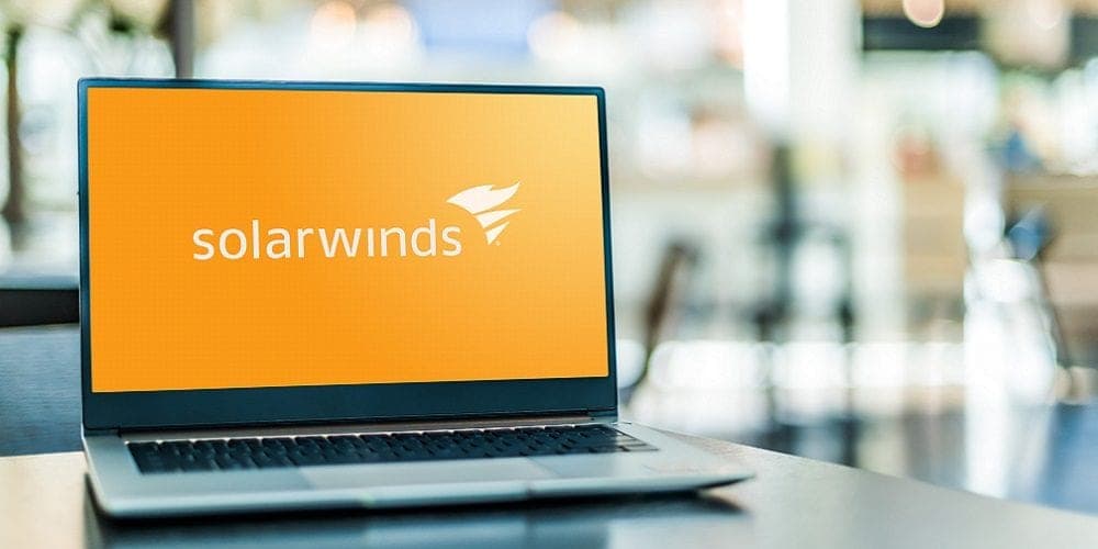 SolarWinds Logo in a Computer