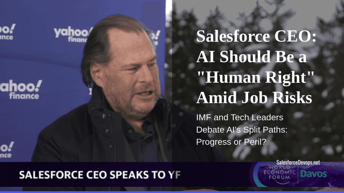 Salesforce CEO Marc Benioff at Davos: AI Should Be a "Human Right" Amid Job Risks
