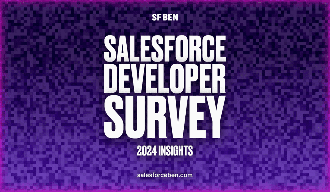 Discover the key insights from SF Ben's Salesforce Developer Survey 2024, revealing trends in DevOps adoption, AI integration, platform complexity, and more.