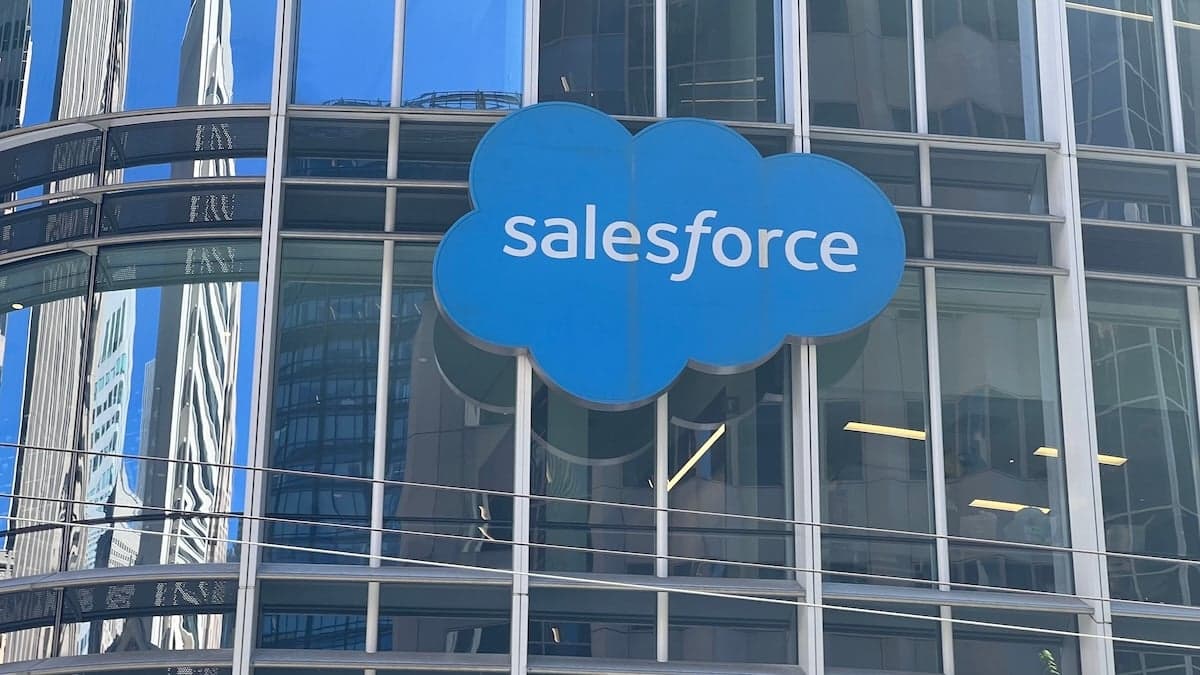 Salesforce Logo on Salesforce Tower, San Francisco, California