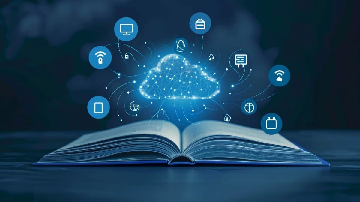 Design a professional book cover for an in-depth guide to Salesforce Profile Management, featuring icons of security, customization, and CRM, with a subtle Salesforce cloud logo watermark