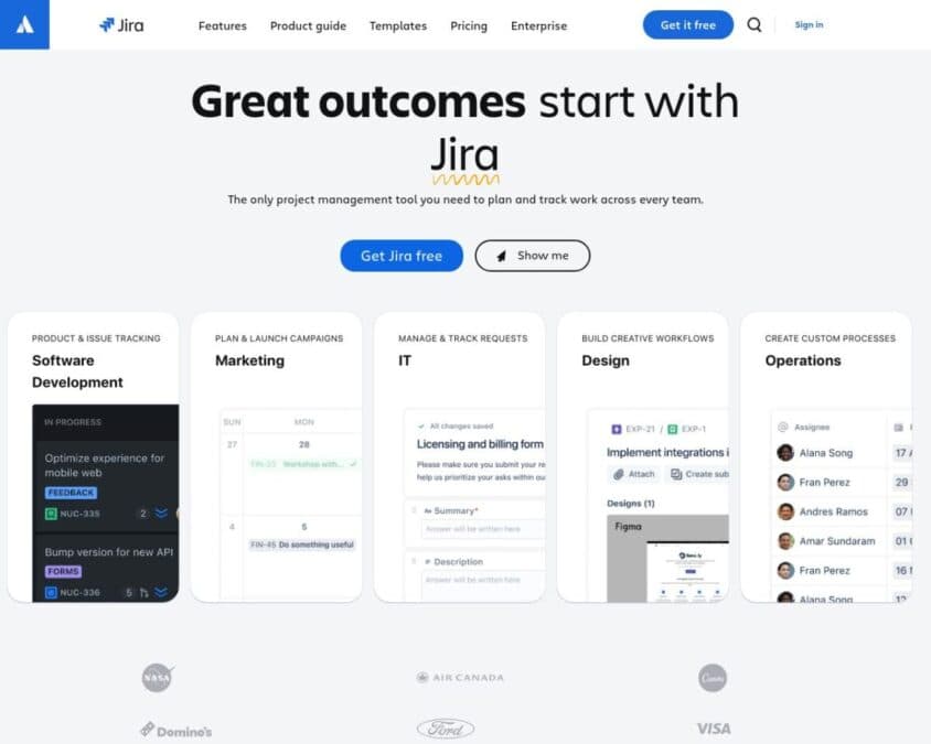 Jira Home Page
