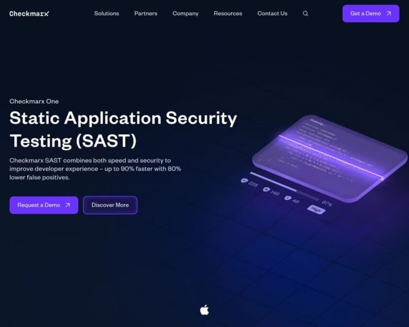 Checkmarx Static Application Security Testing Home Page