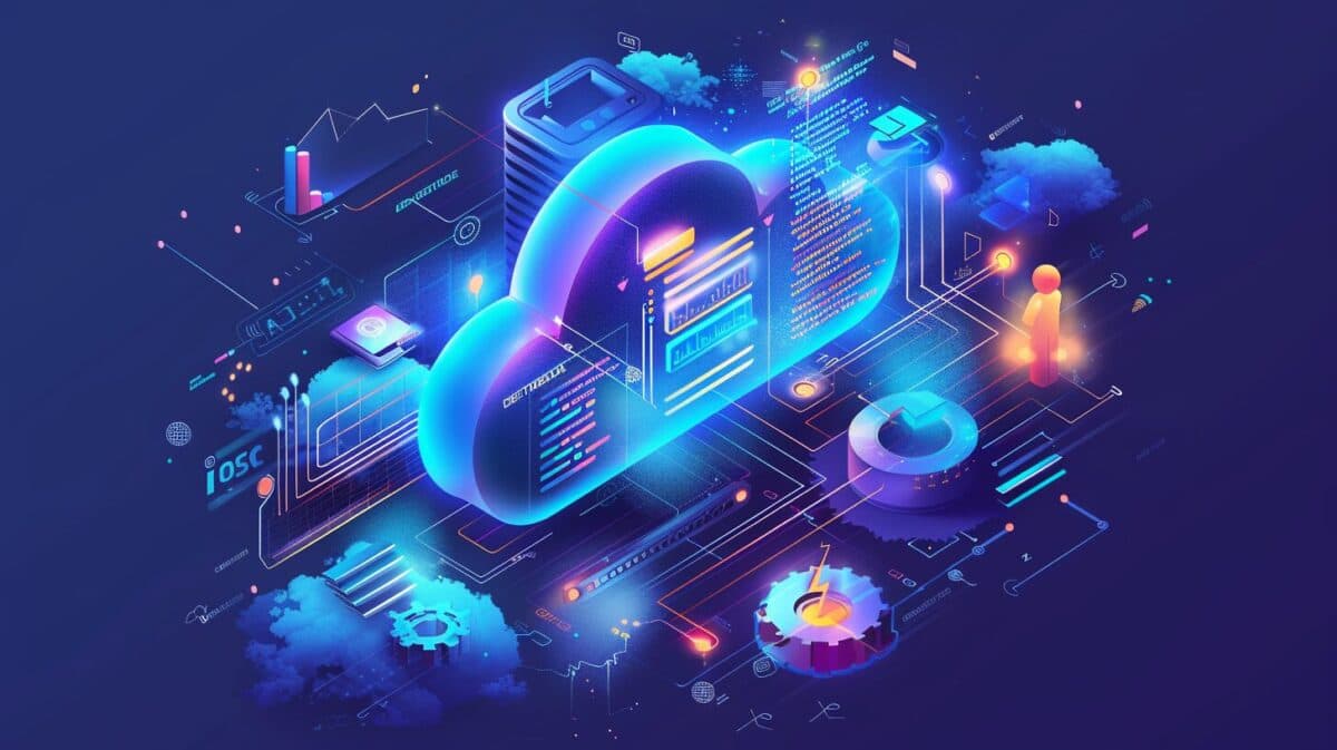 a dynamic and vibrant digital illustration representing Salesforce Developer Tools.