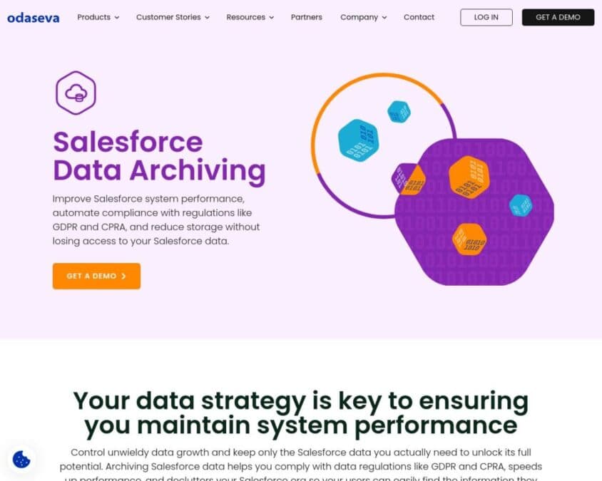 Odaseva Data Archiving Home Page