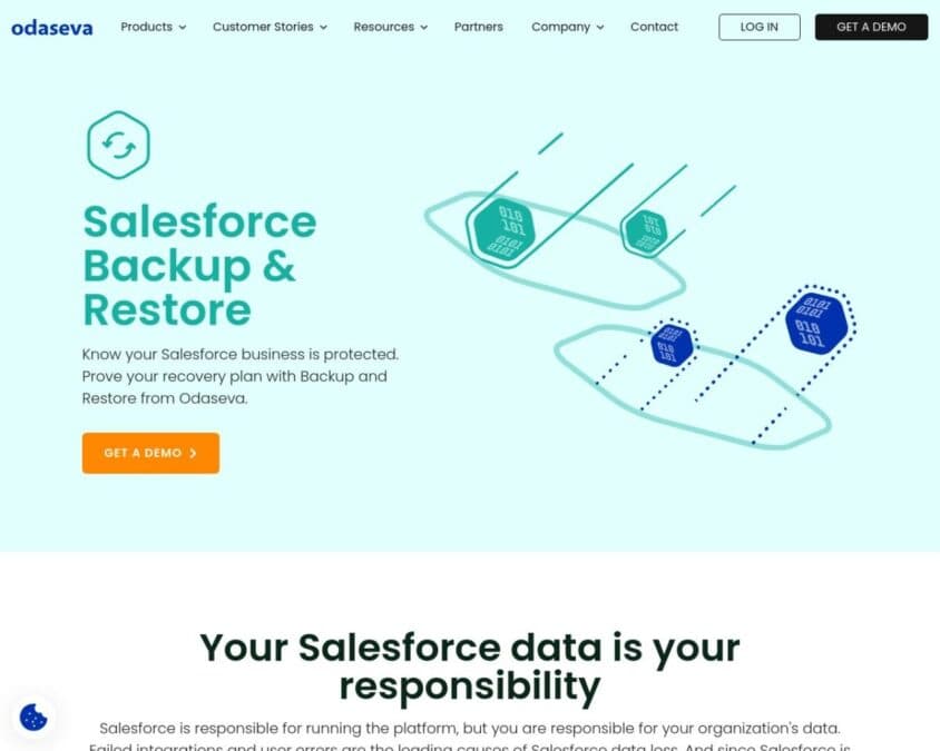 Odaseva Data Protection Home Page
