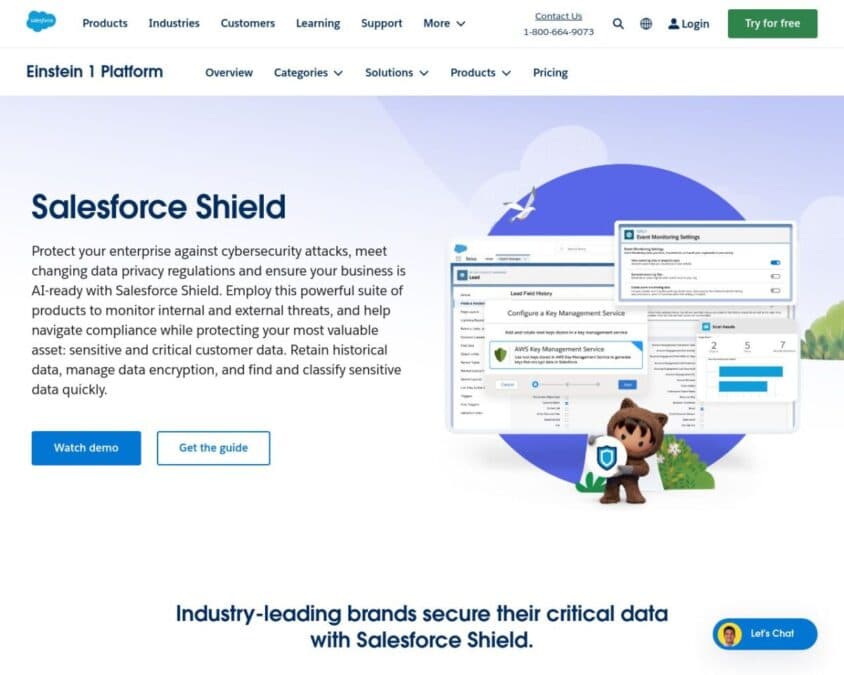Salesforce Shield Home Page
